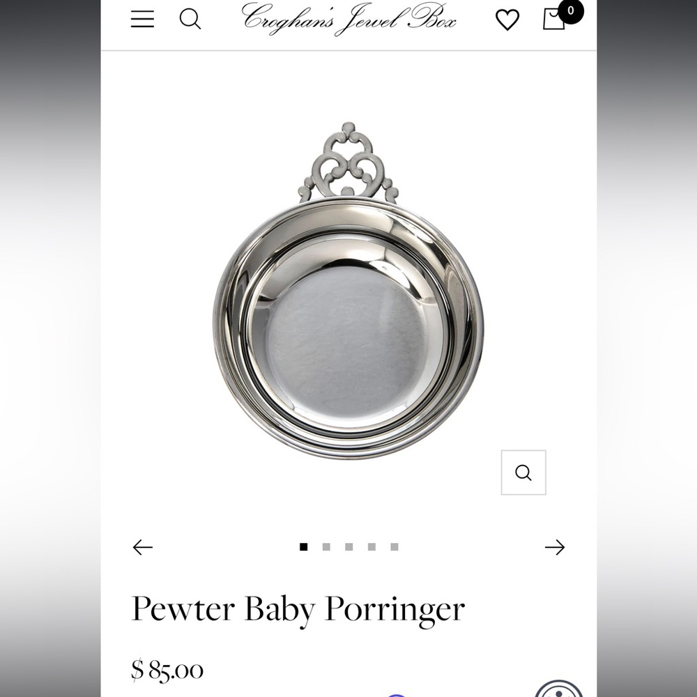 Reed and Barton Pewter baby bowl